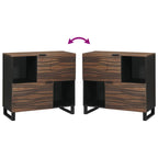 Dressoir Bruin 80 X 33 X 75 Cm Massief Mangohout