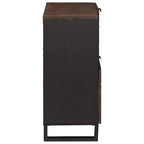 Dressoir Bruin 80 X 33 X 75 Cm Massief Mangohout