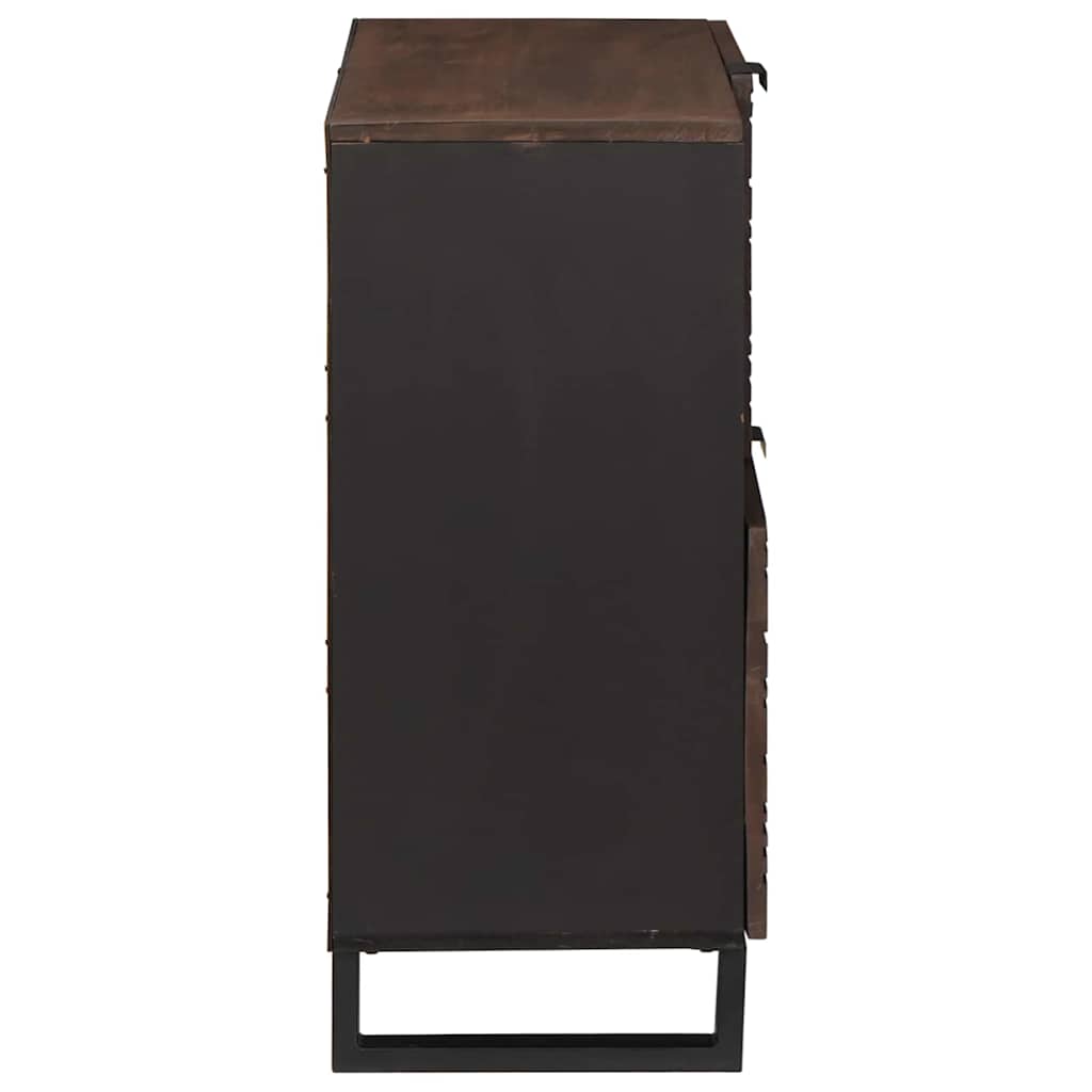 Dressoir Bruin 80 X 33 X 75 Cm Massief Mangohout