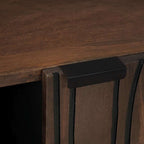 Dressoir Bruin 90 X 33 X 75 Cm Massief Mangohout