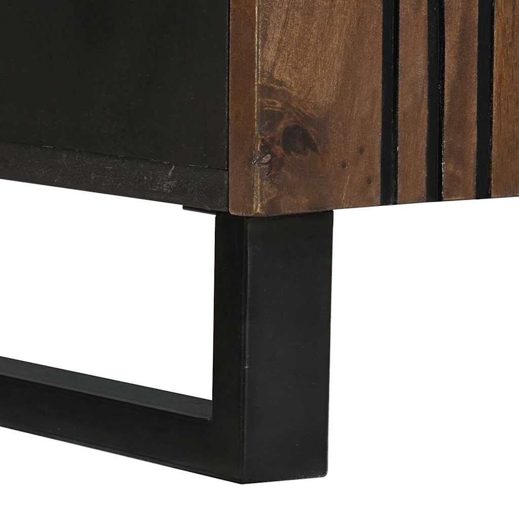 Dressoir Bruin 90 X 33 X 75 Cm Massief Mangohout
