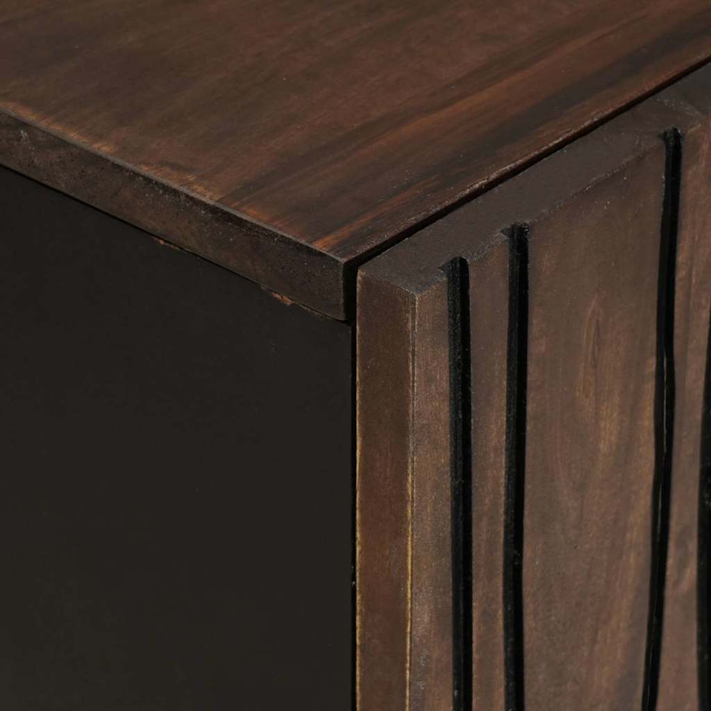 Dressoir Bruin 90 X 33 X 75 Cm Massief Mangohout
