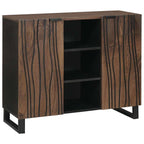 Dressoir Bruin 90 X 33 X 75 Cm Massief Mangohout