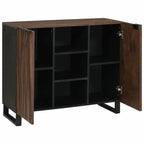 Dressoir Bruin 90 X 33 X 75 Cm Massief Mangohout