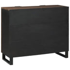 Dressoir Bruin 90 X 33 X 75 Cm Massief Mangohout