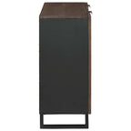 Dressoir Bruin 90 X 33 X 75 Cm Massief Mangohout