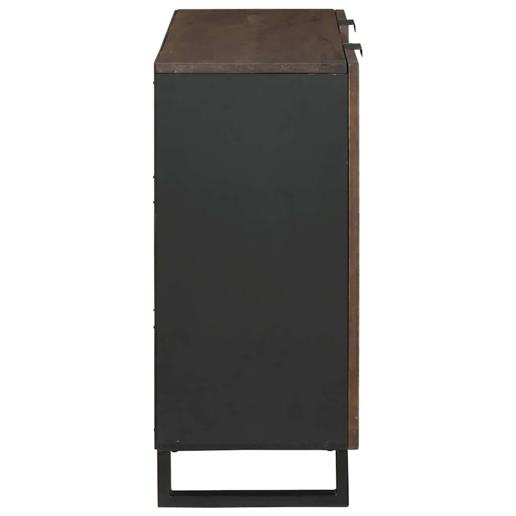 Dressoir Bruin 90 X 33 X 75 Cm Massief Mangohout