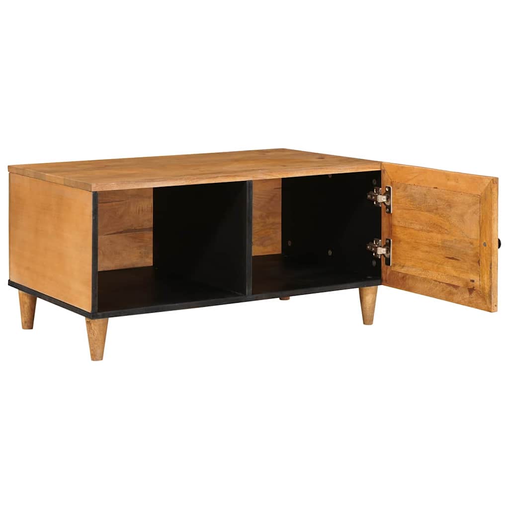 Salontafel Lichtbruin 80 X 50 X 40 Cm Massief Mangohout