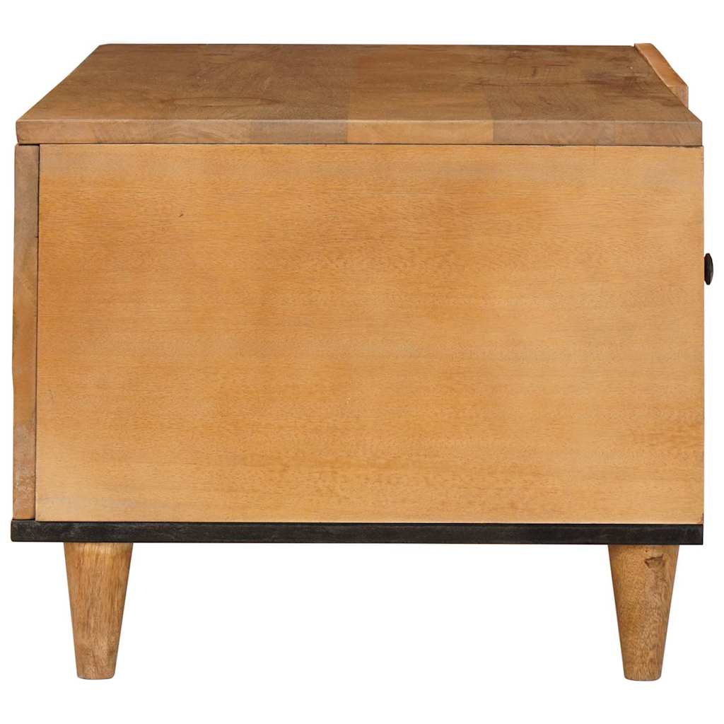 Salontafel Lichtbruin 80 X 50 X 40 Cm Massief Mangohout