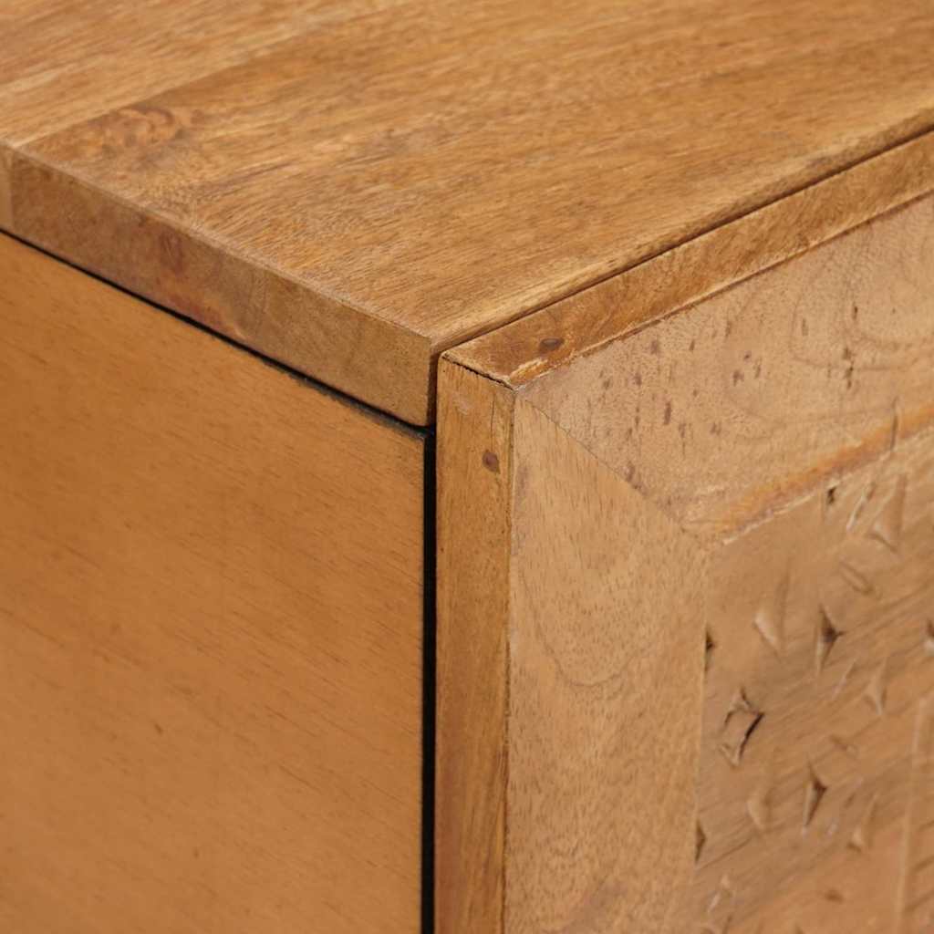 Salontafel Lichtbruin 80 X 50 X 40 Cm Massief Mangohout