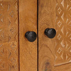 Salontafel Lichtbruin 80 X 50 X 40 Cm Massief Mangohout