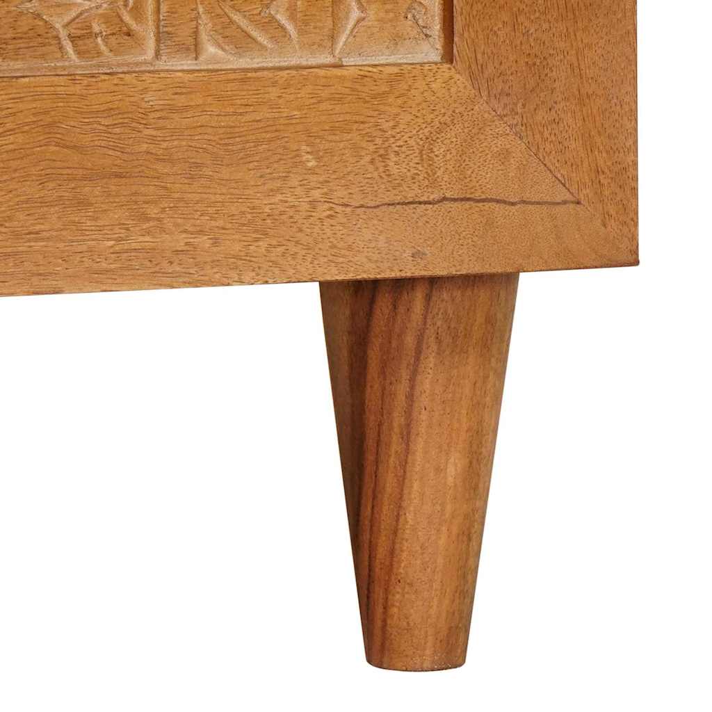 Salontafel Lichtbruin 80 X 50 X 40 Cm Massief Mangohout