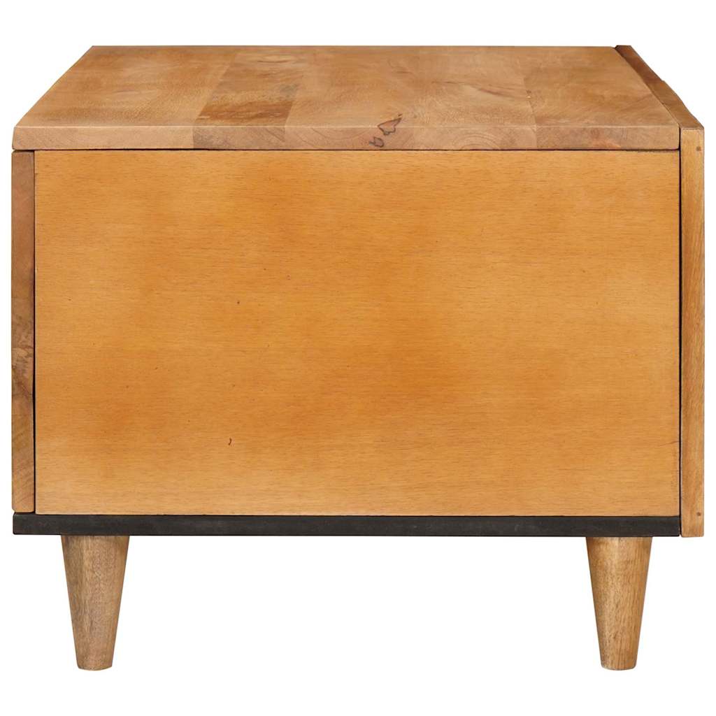 Salontafel Lichtbruin 80 X 50 X 40 Cm Massief Mangohout