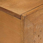 Salontafel Lichtbruin 100 X 54 X 40 Cm Massief Mangohout