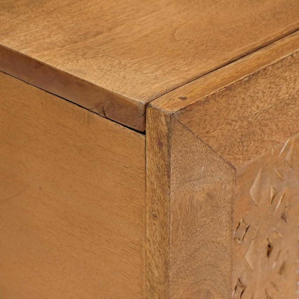 Salontafel Lichtbruin 100 X 54 X 40 Cm Massief Mangohout