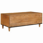 Salontafel Lichtbruin 100 X 54 X 40 Cm Massief Mangohout