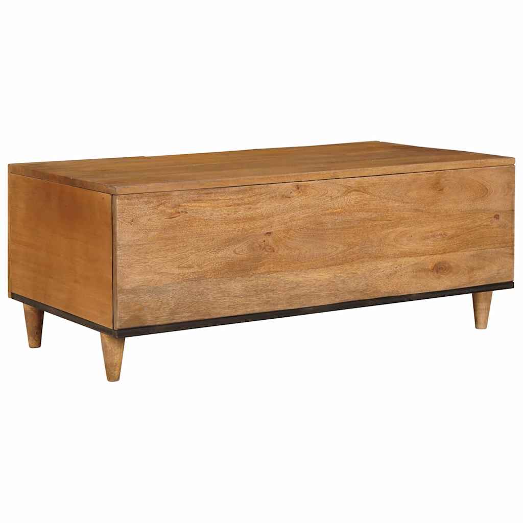Salontafel Lichtbruin 100 X 54 X 40 Cm Massief Mangohout
