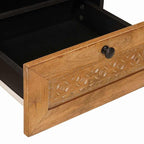 Salontafel Lichtbruin 80 X 54 X 40 Cm Massief Mangohout