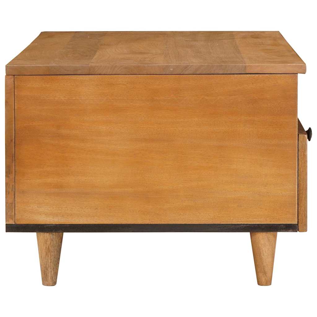 Salontafel Lichtbruin 80 X 54 X 40 Cm Massief Mangohout