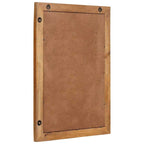 Spiegel Met Spiegel Lichtbruin 57 X 70 X 3 Cm Massief Mangohout