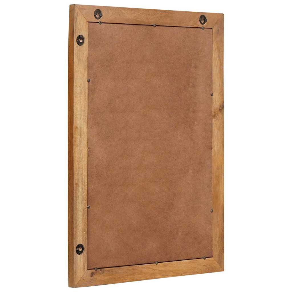 Spiegel Met Spiegel Lichtbruin 57 X 70 X 3 Cm Massief Mangohout