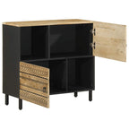 Dressoir 80X33,5X75 Cm Massief Ruw Mangohout