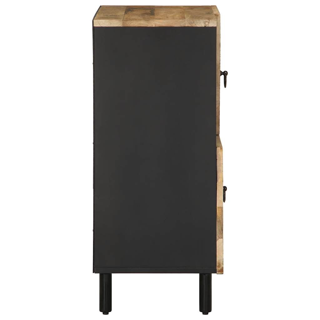 Dressoir 80X33,5X75 Cm Massief Ruw Mangohout