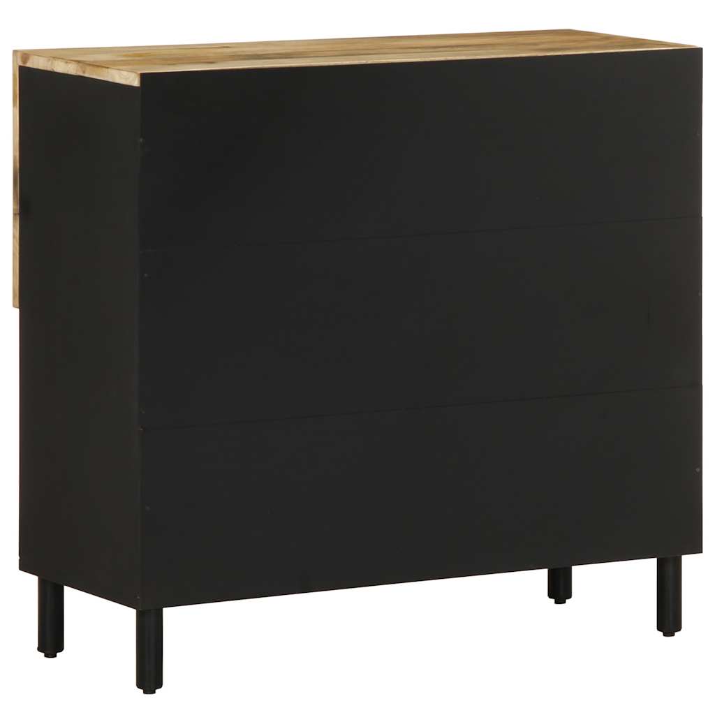 Dressoir 80X33,5X75 Cm Massief Ruw Mangohout
