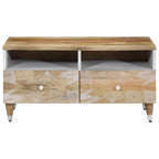 Salontafel 80X54X40 Cm Massief Mangohout