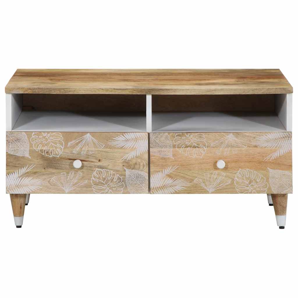 Salontafel 80X54X40 Cm Massief Mangohout