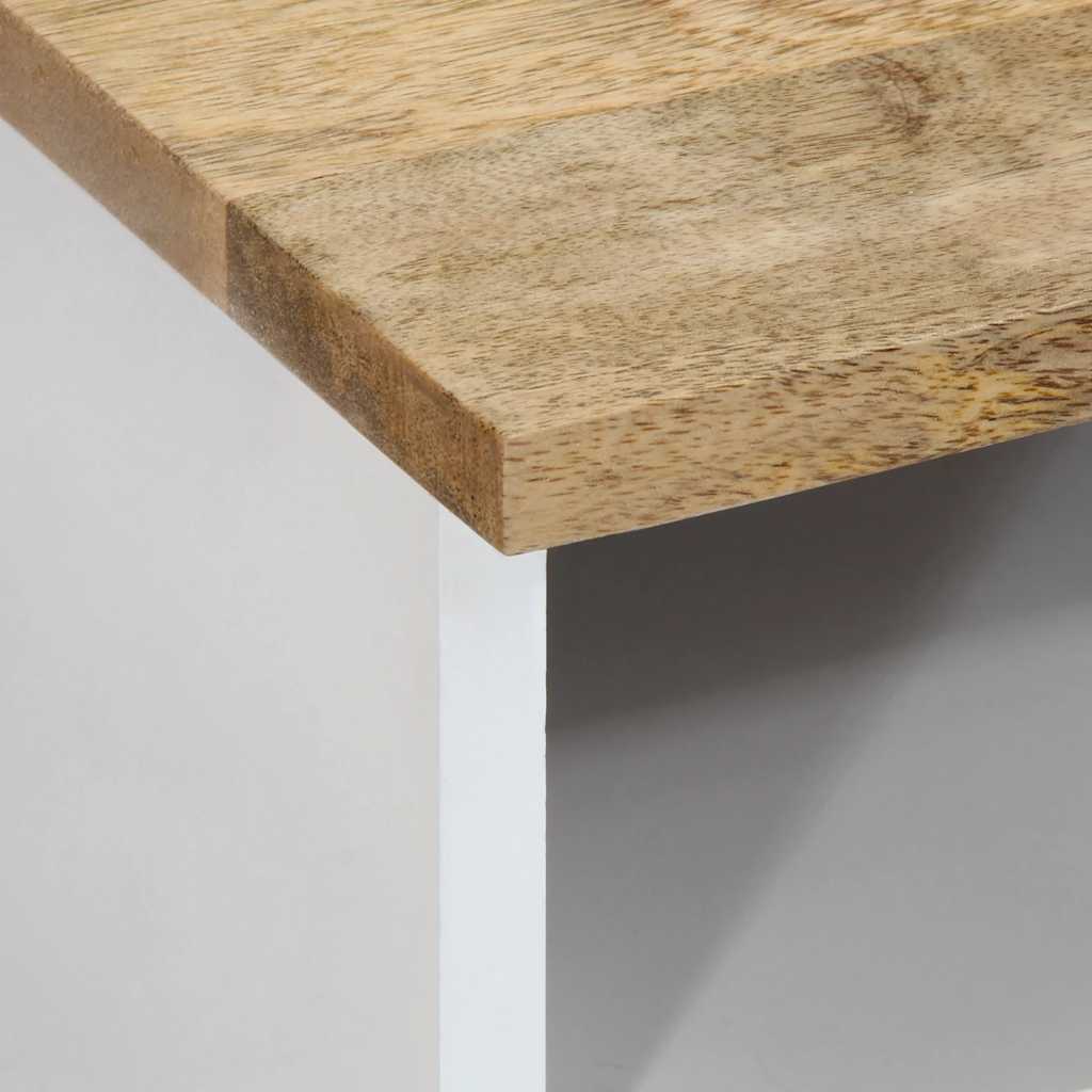 Salontafel 80X54X40 Cm Massief Mangohout