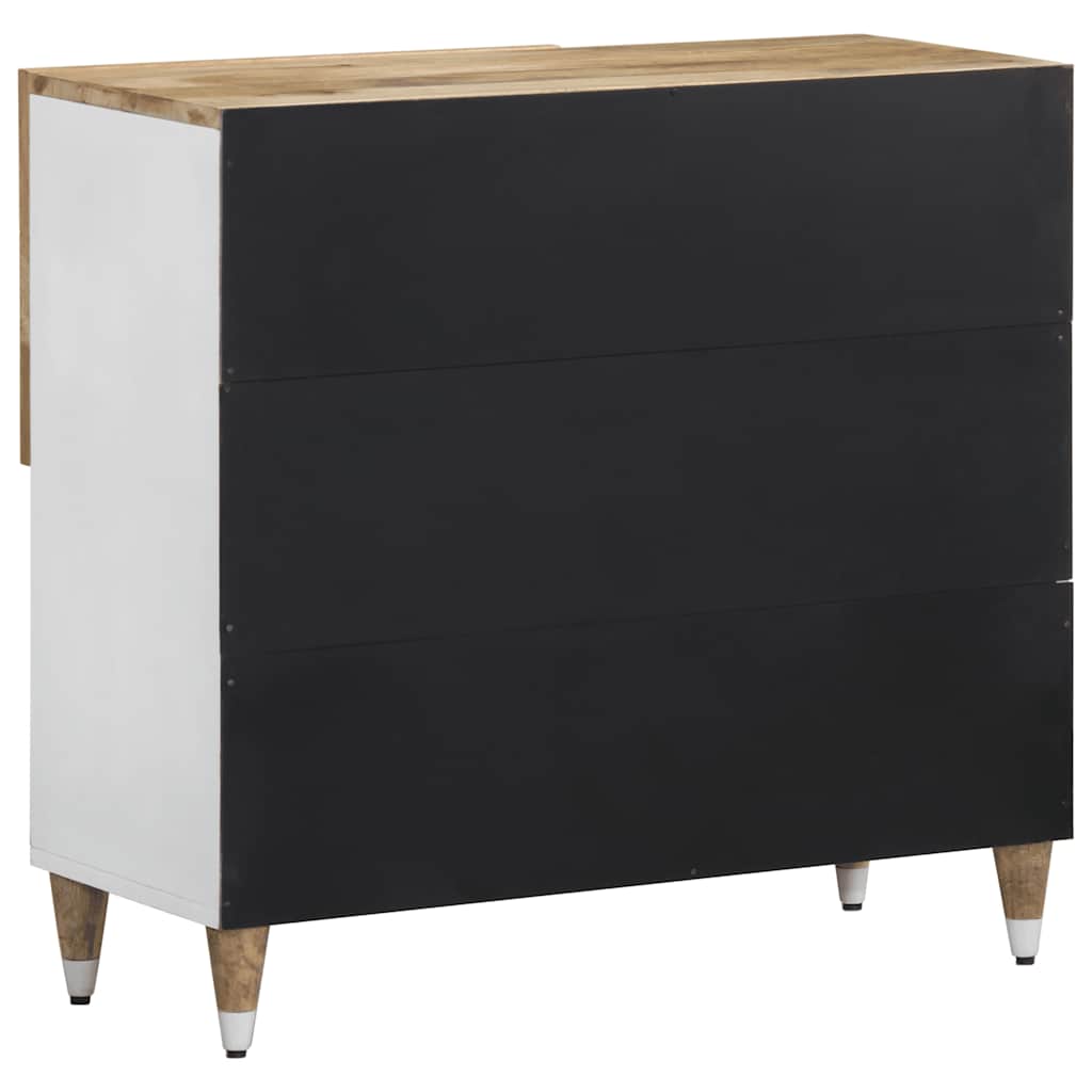 Dressoir 80X33,5X75 Cm Massief Mangohout