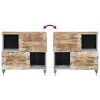 Dressoir 80X33,5X75 Cm Massief Mangohout
