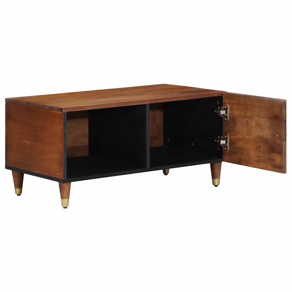 Salontafel 80 X 50 X 40 Cm Massief Mangohout