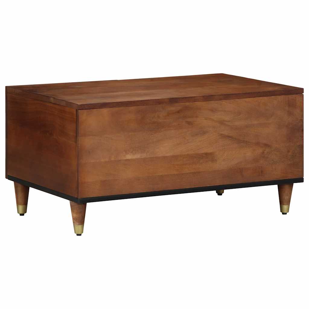 Salontafel 80 X 50 X 40 Cm Massief Mangohout