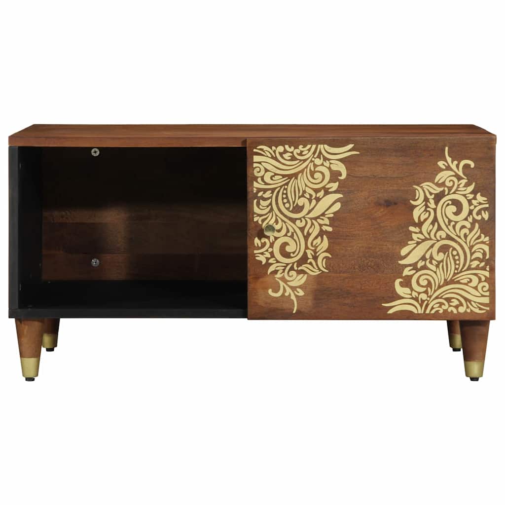 Salontafel 80 X 50 X 40 Cm Massief Mangohout