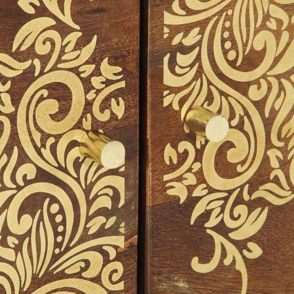 Salontafel 80 X 50 X 40 Cm Massief Mangohout