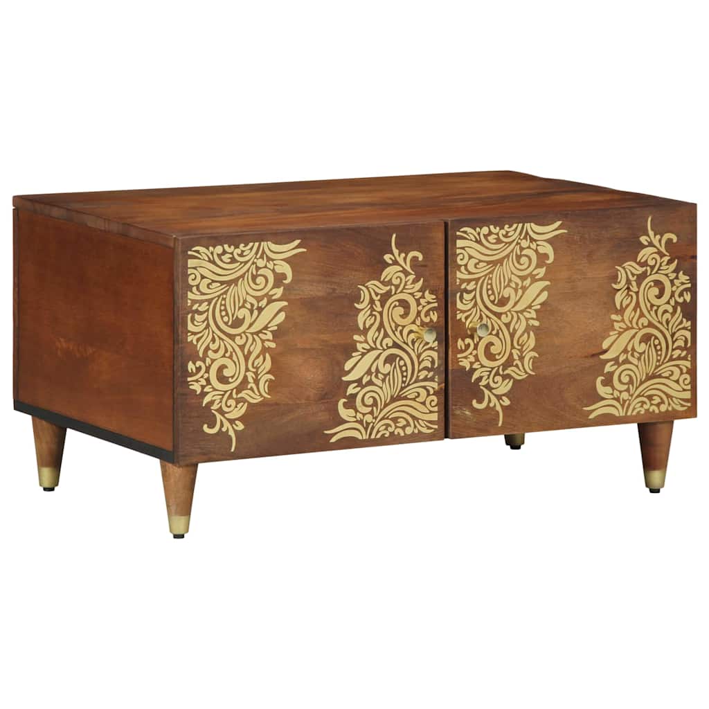 Salontafel 80 X 50 X 40 Cm Massief Mangohout