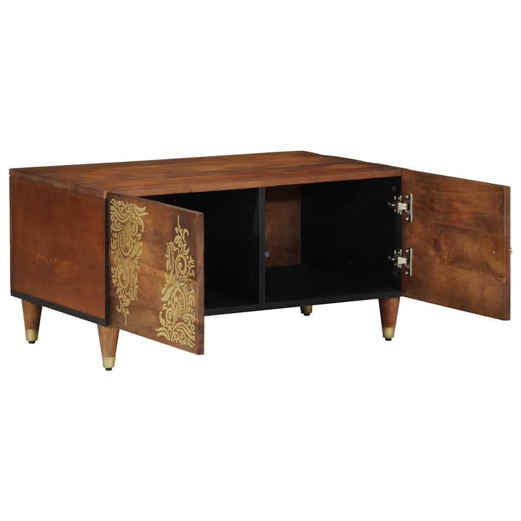 Salontafel 80 X 50 X 40 Cm Massief Mangohout