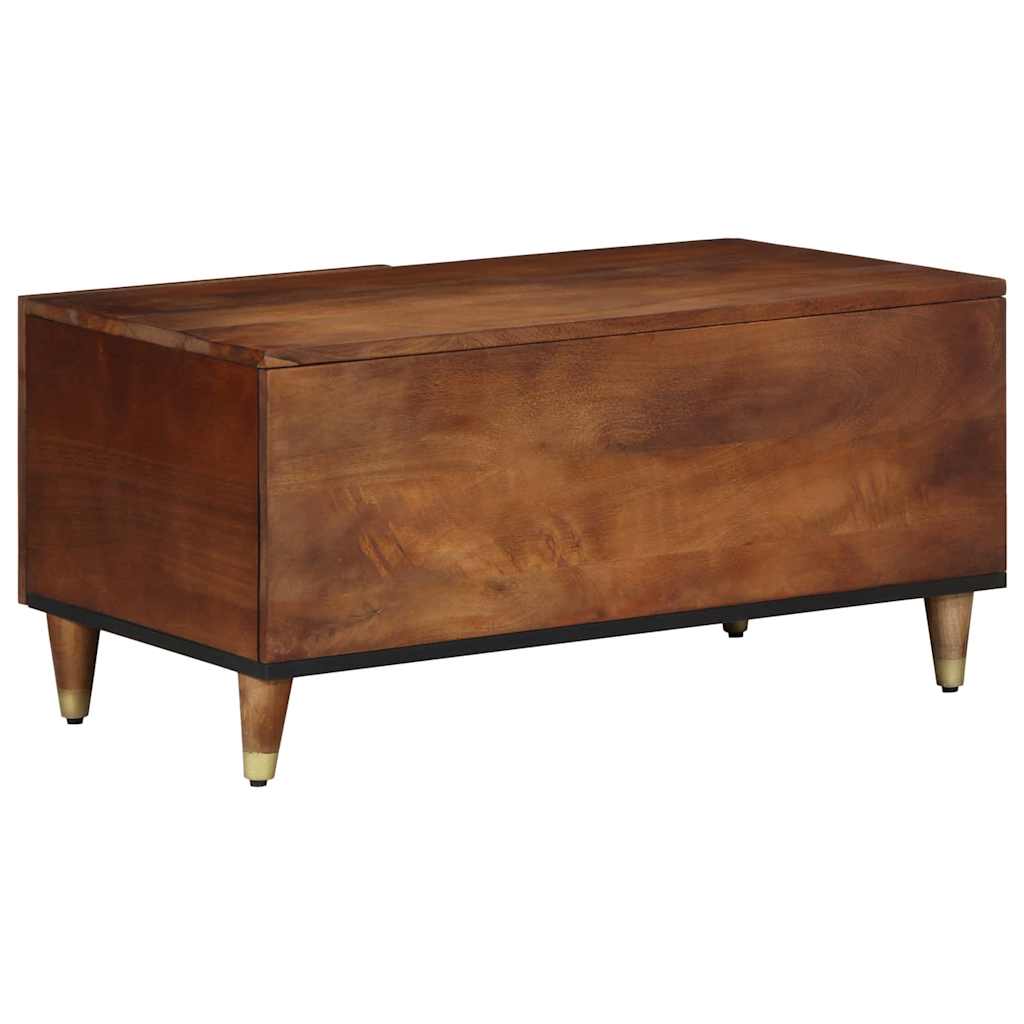 Salontafel 80 X 50 X 40 Cm Massief Mangohout