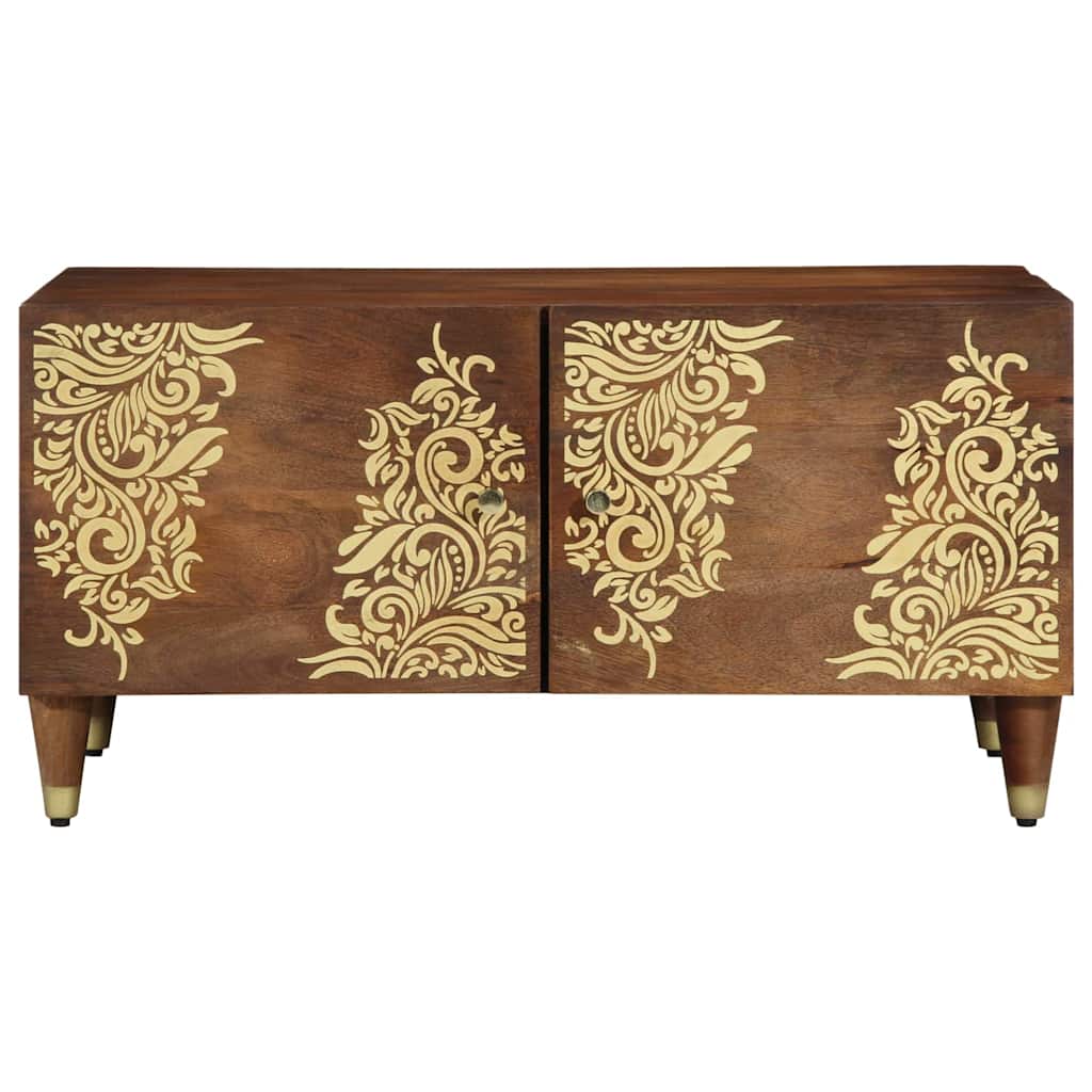 Salontafel 80 X 50 X 40 Cm Massief Mangohout