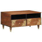 Salontafel 80 X 54 X 40 Cm Massief Mangohout