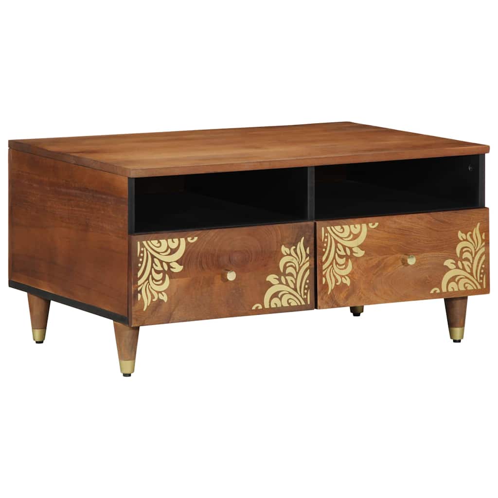 Salontafel 80 X 54 X 40 Cm Massief Mangohout