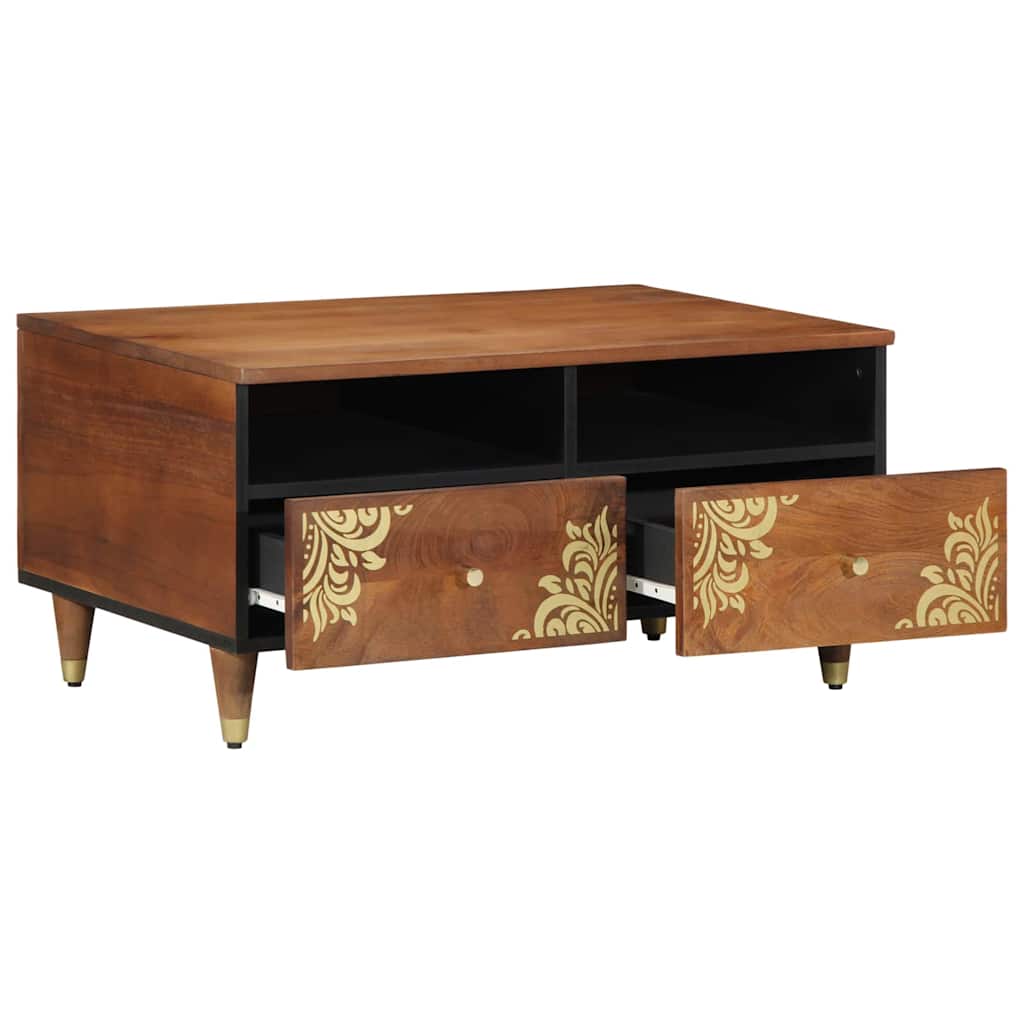 Salontafel 80 X 54 X 40 Cm Massief Mangohout