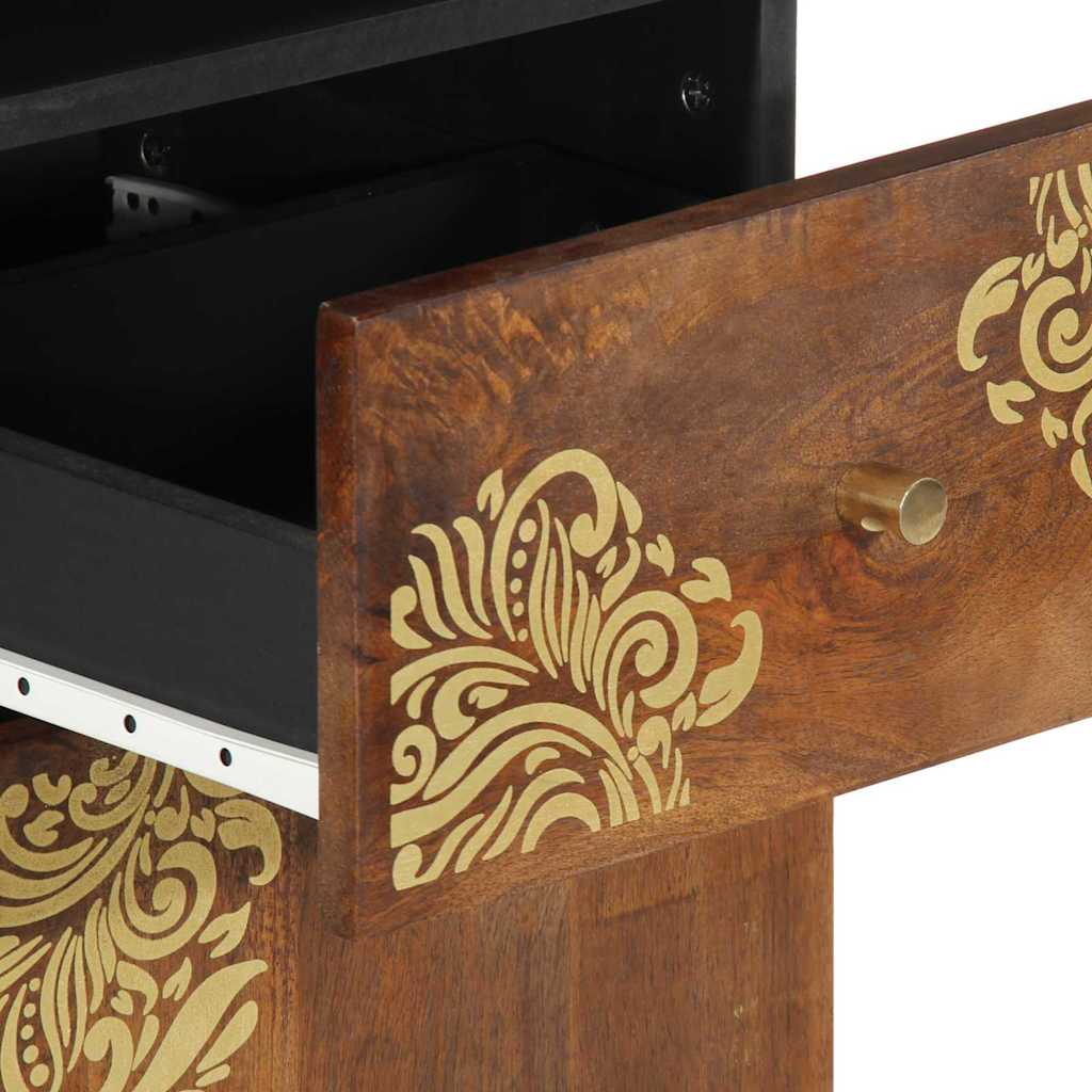 Dressoir 38 X 33.5 X 160 Cm Massief Mangohout
