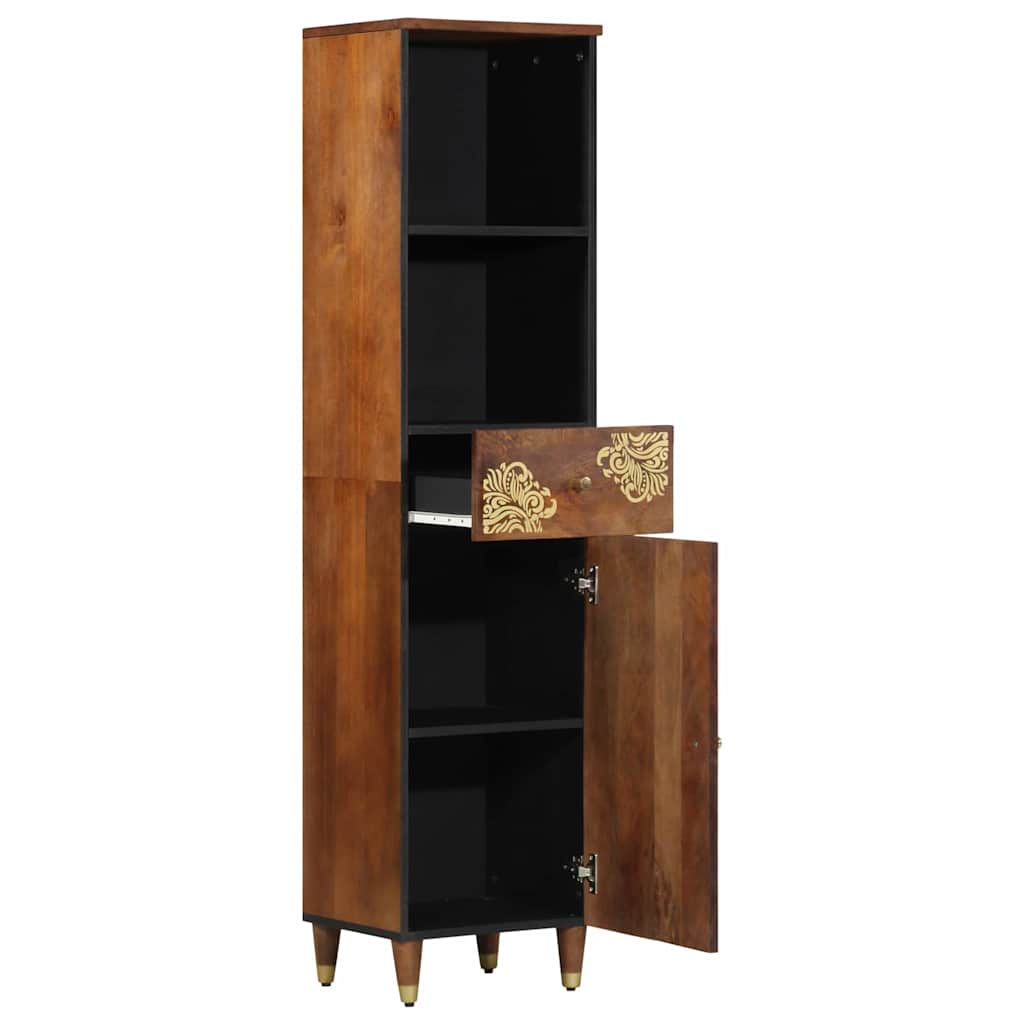 Dressoir 38 X 33.5 X 160 Cm Massief Mangohout