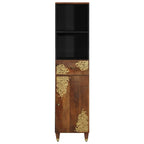 Dressoir 38 X 33.5 X 160 Cm Massief Mangohout