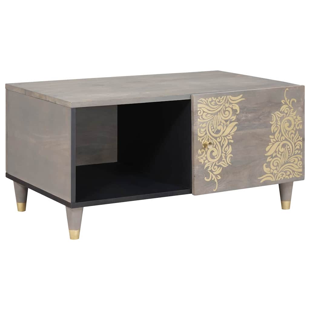Salontafel 80 X 50 X 40 Cm Massief Mangohout