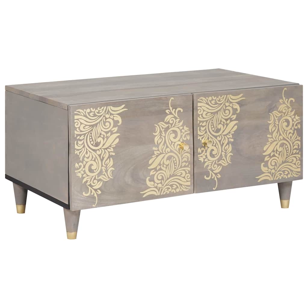 Salontafel 80 X 50 X 40 Cm Massief Mangohout