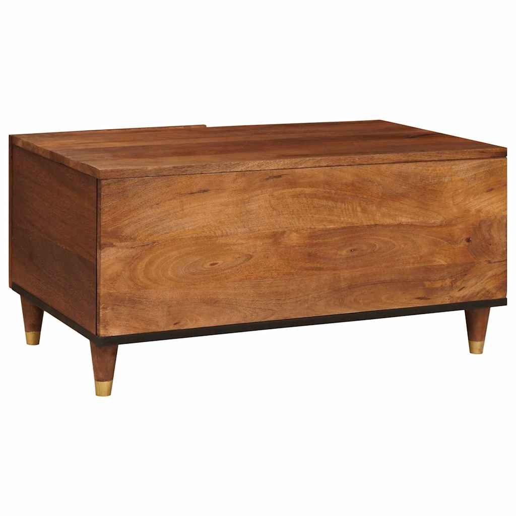 Salontafels Bruin 80 X 50 X 40 Cm Bamboe En Massief Mango Hout